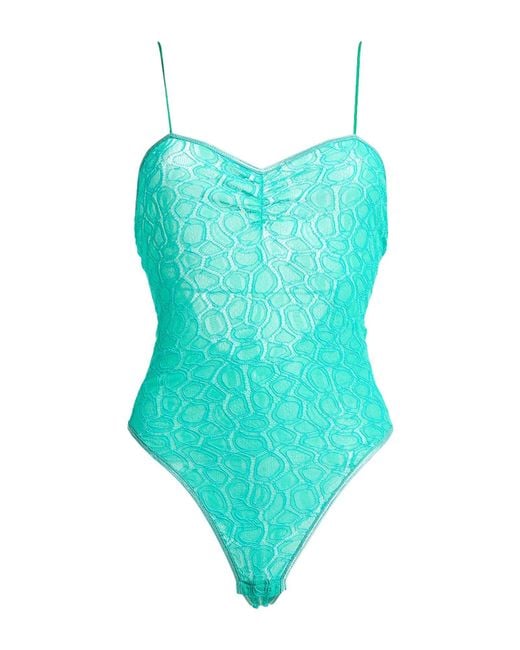 Forte_forte Blue Bodysuit Polyamide, Elastane