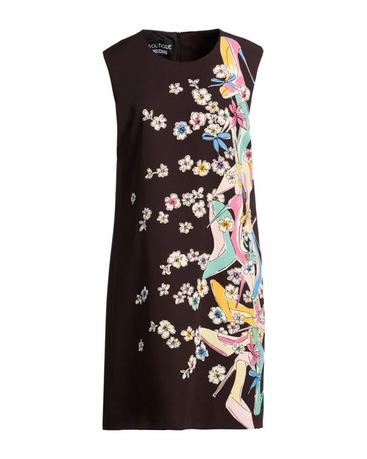 Boutique Moschino Black Mini Dress Polyester, Elastane