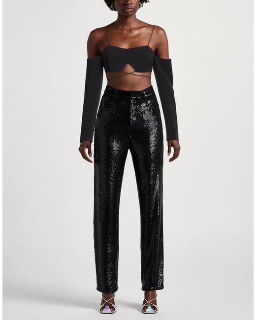 David Koma Black Top Acetate, Viscose, Elastane