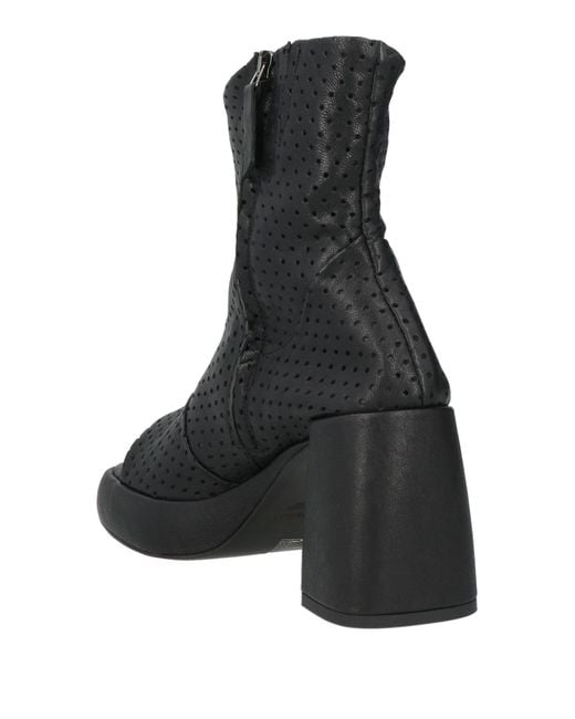 Ernesto Dolani Black Ankle Boots Leather