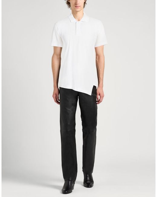 Comme des Garçons White Polo Shirt Cotton for men