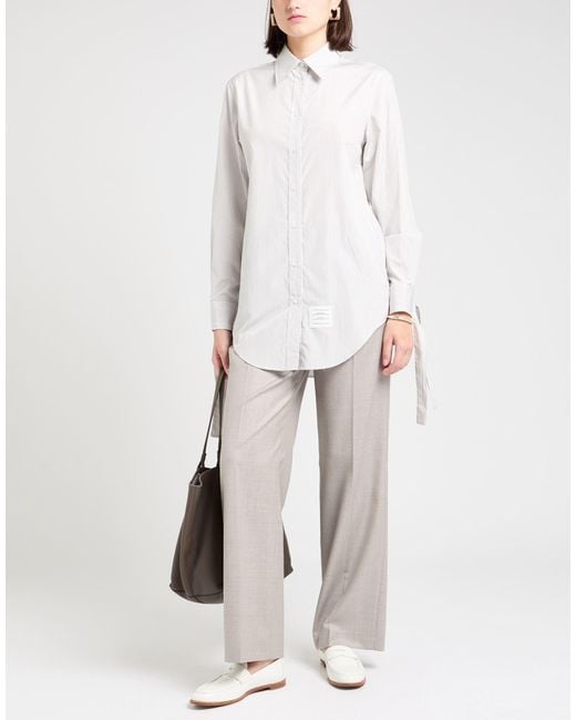 Thom Browne White Shirt Silk, Cotton