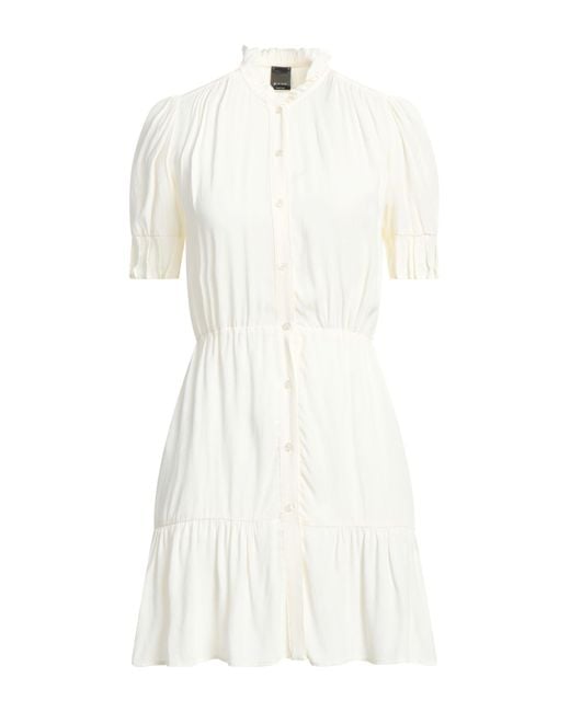 Pinko White Mini Dress Viscose
