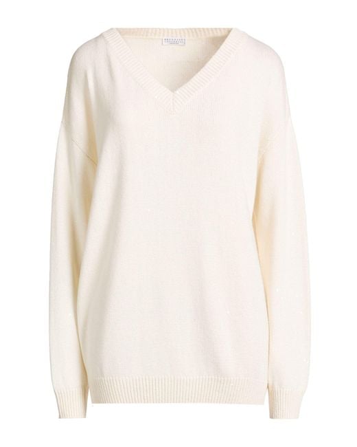 Pullover Brunello Cucinelli de color White