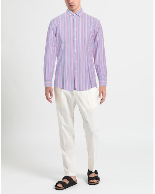 Camisa Daniele Alessandrini de hombre de color Purple