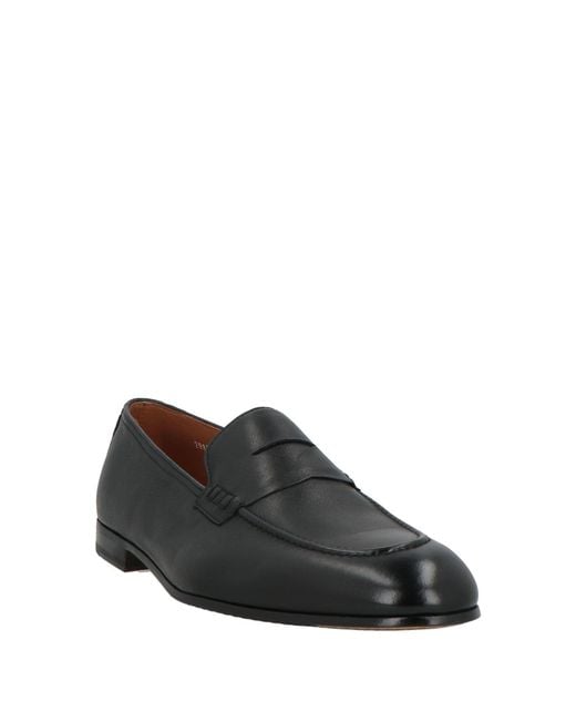 Doucal's Black Loafers Leather for men