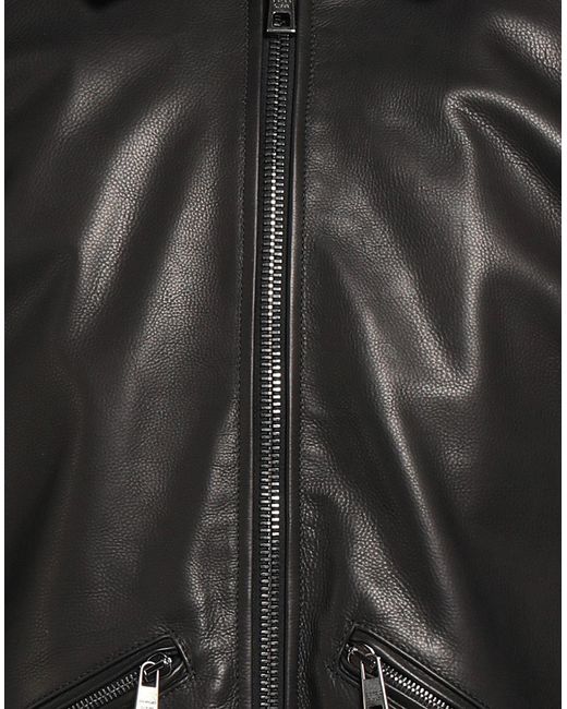 Giorgio Brato Black Jacket Leather for men