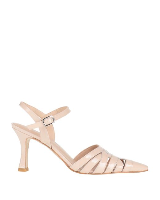 Zinda Pink Blush Pumps Leather