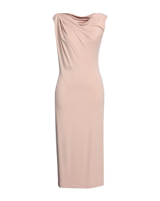 Alberta Ferretti Pink Midi Dress