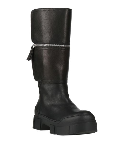 Vic Matié Black Boot Leather