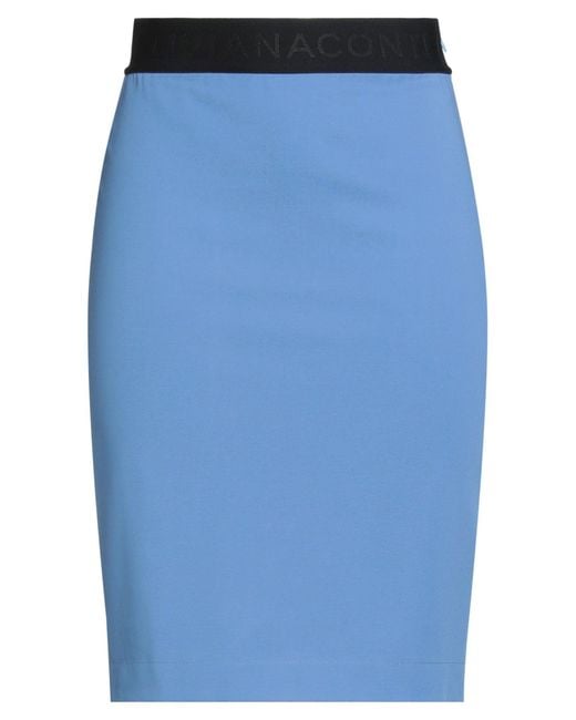 Liviana Conti Blue Midi Skirt