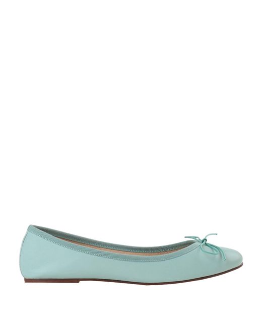 BALLERETTE Green Colonna Ballet Flats Soft Leather