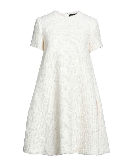 Rochas White Short Dress