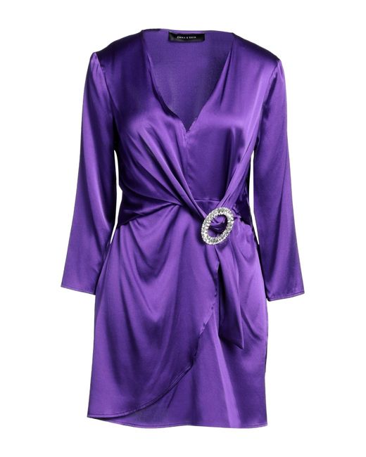 EMMA & GAIA Purple Mini Dress