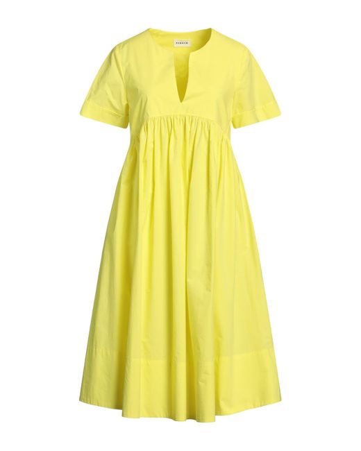 P.A.R.O.S.H. Yellow Midi Dress