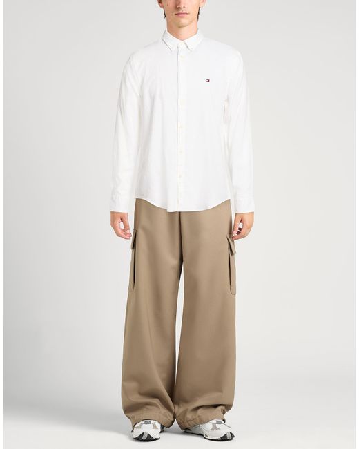 Tommy Hilfiger White Shirt Cotton for men