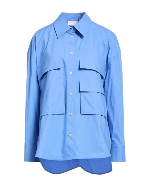 P.A.R.O.S.H. Blue Azure Shirt Cotton