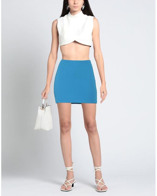 Patrizia Pepe Blue Mini Skirt