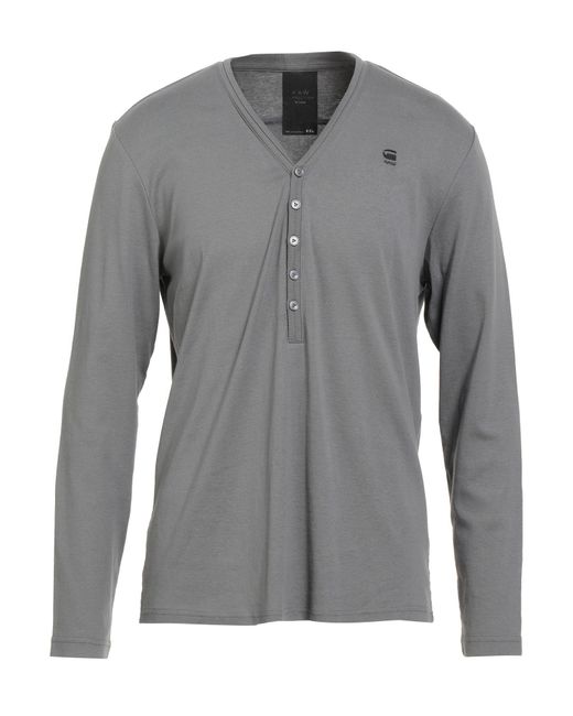 G-Star Gray T-Shirt Cotton for men