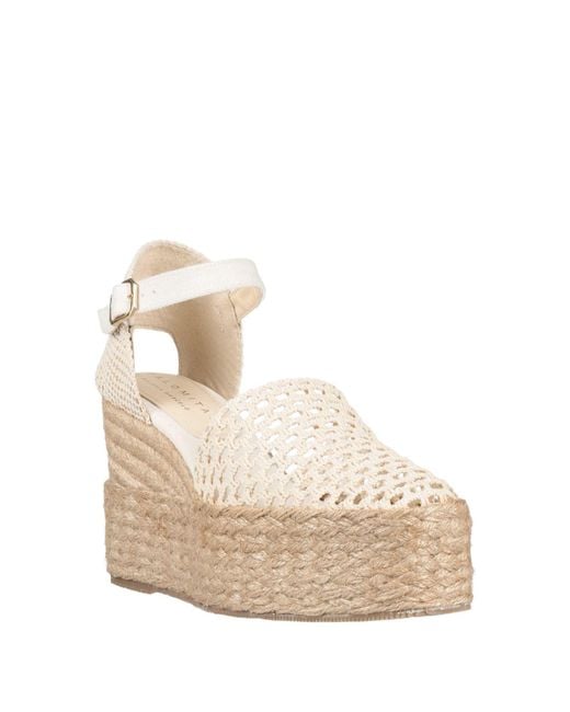 Palomitas By Paloma Barcelo' Natural Ivory Espadrilles Textile Fibers
