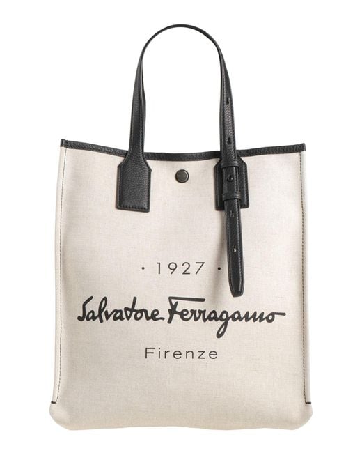 Borsa A Mano di Ferragamo in Natural