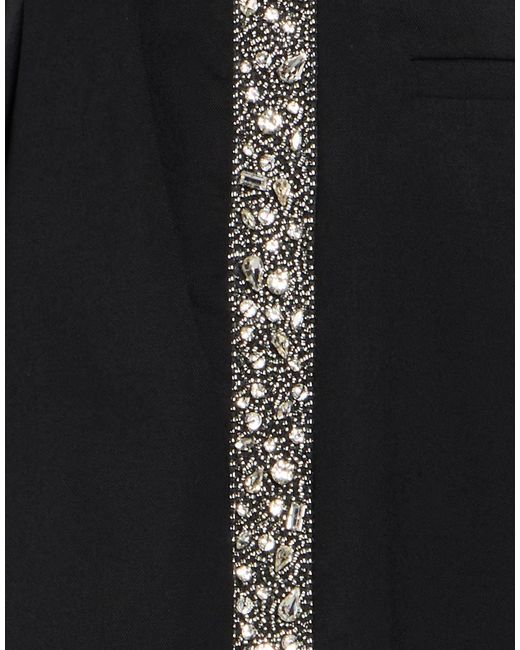 Jucca Black Pants Polyester, Cotton, Elastane