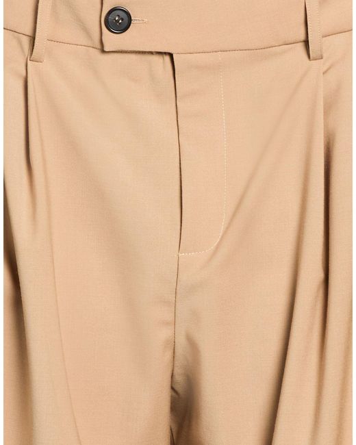 MEIMEIJ Natural Pants Polyester, Wool, Elastane, Cotton, Acetate