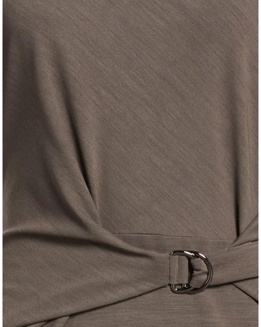 Brunello Cucinelli Gray Top Wool, Viscose, Elastane