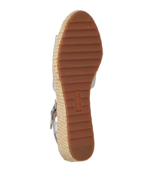 Clarks White Espadrilles Leather