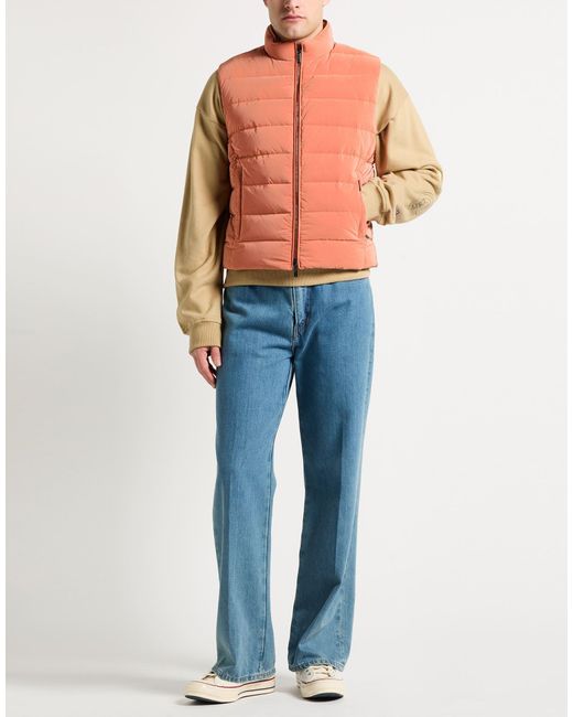 Moorer Orange Gilet for men