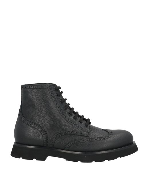Giovanni Conti Black Ankle Boots Leather for men