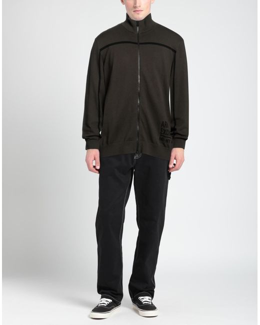 ARMANI EXCHANGE Black Cardigan for men