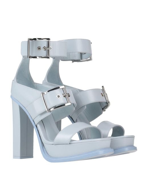 McQueen White Sandals