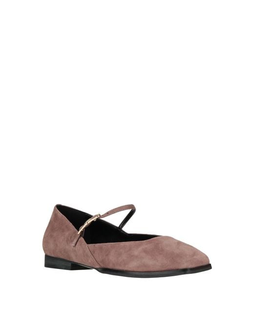 CafeNoir Brown Ballet Flats