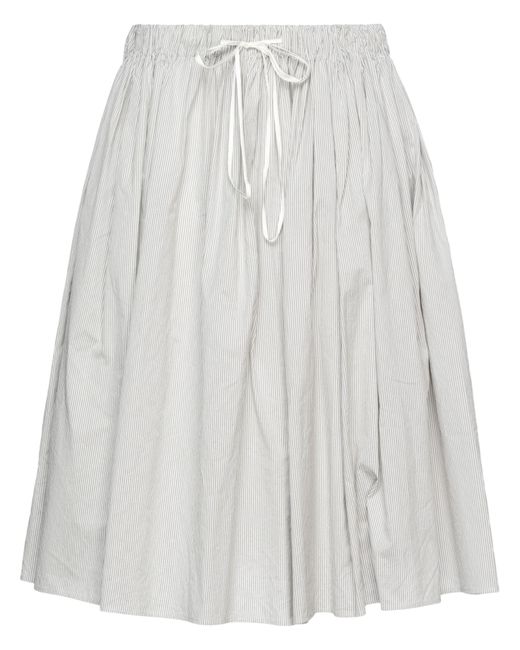 A.B Apuntob White Midi Skirt