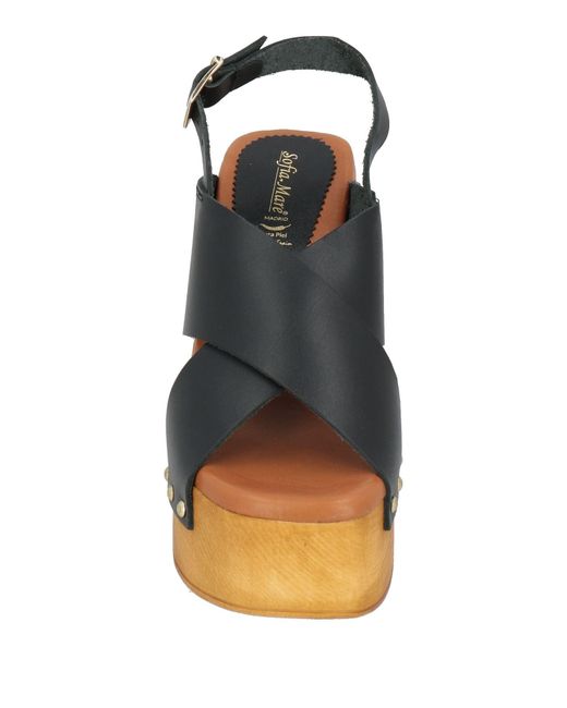 SOFIA MARE Black Sandals Leather
