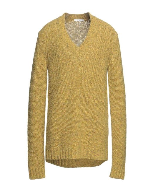 Kangra Yellow Military Sweater Wool, Viscose, Nylon for men