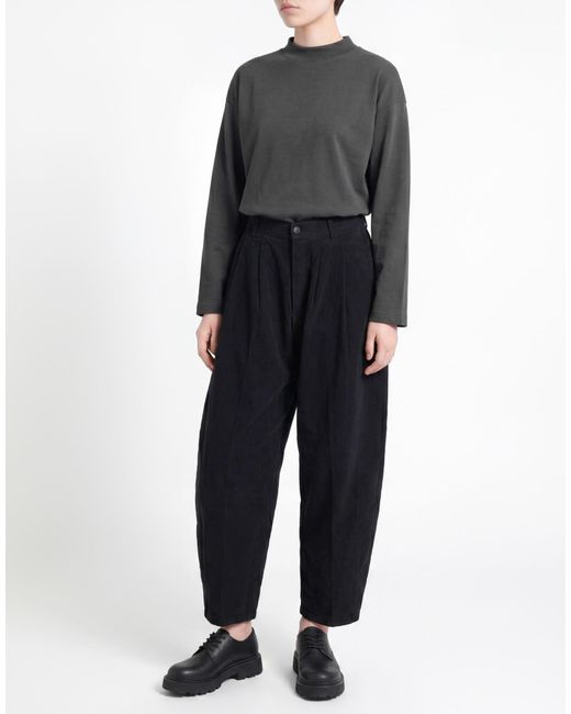 People Black Pants Cotton, Elastane
