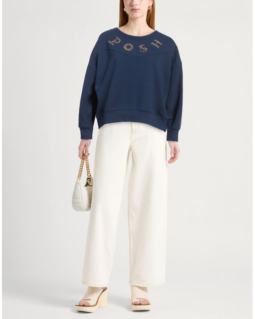 Felpa di Elisabetta Franchi in Blue