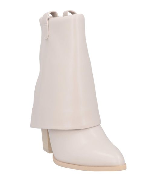 Steve Madden White Ankle Boots