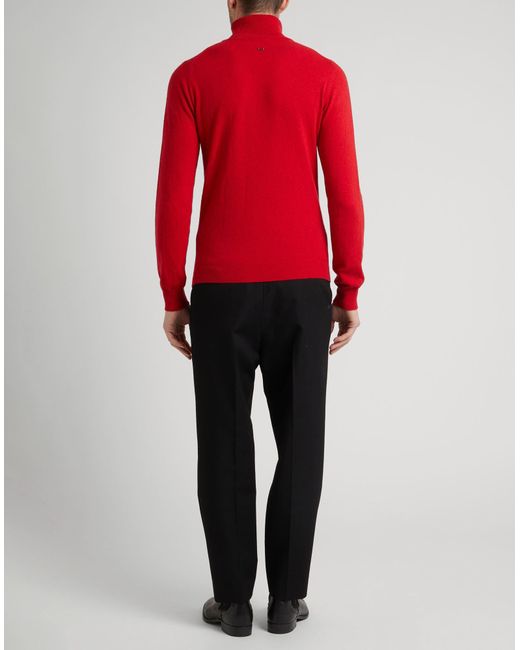 Daniele Alessandrini Red Turtleneck for men