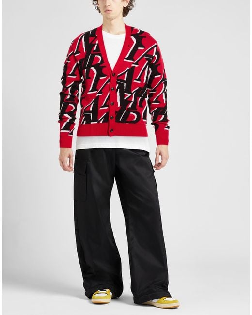 Amiri Red Cardigan Wool for men