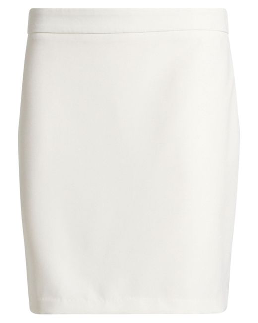 GRIFFAI White Mini Skirt Polyester, Elastane