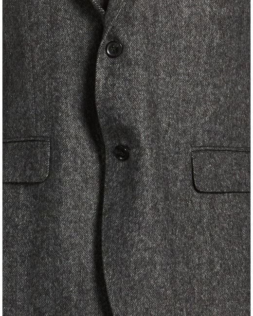 Oscar Jacobson Black Blazer Wool, Polyester, Nylon for men