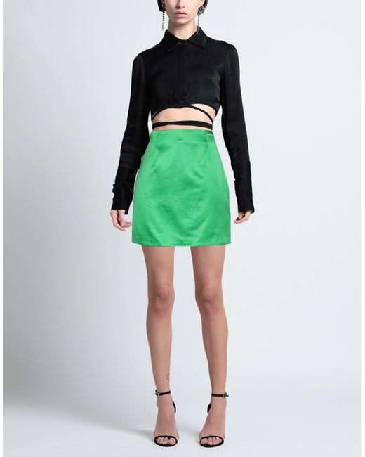 MVP WARDROBE Green Mini Skirt