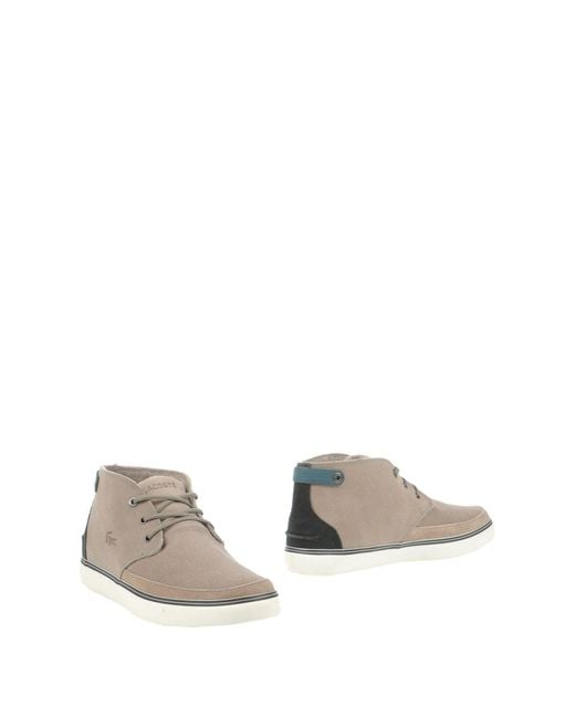 Botines de caña alta Lacoste de hombre de color Verde | Lyst