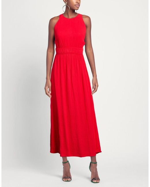 Xirena Red Maxi Dress Cotton