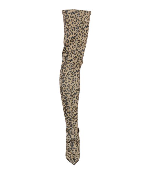 Le Silla White Camel Boot Textile Fibers