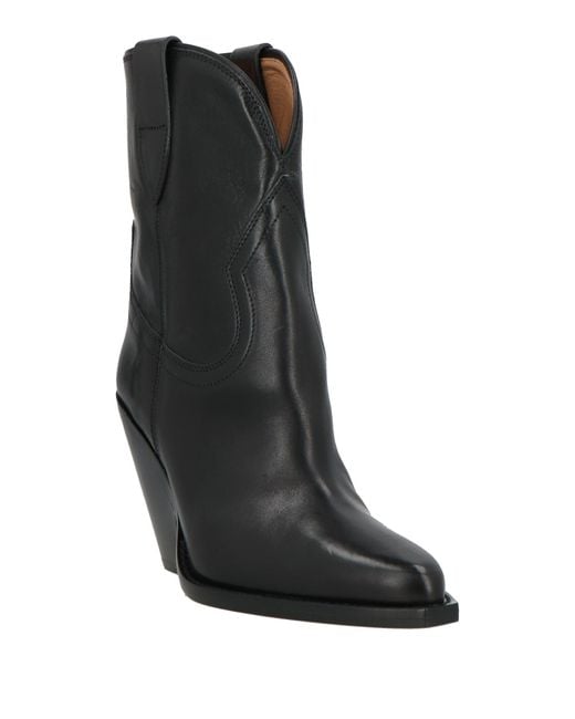 Isabel Marant Black Ankle Boots Calfskin