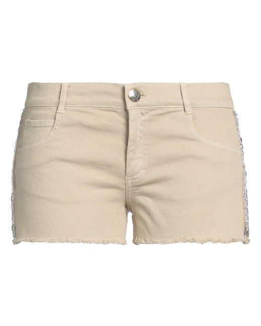 Pinko Natural Denim Shorts